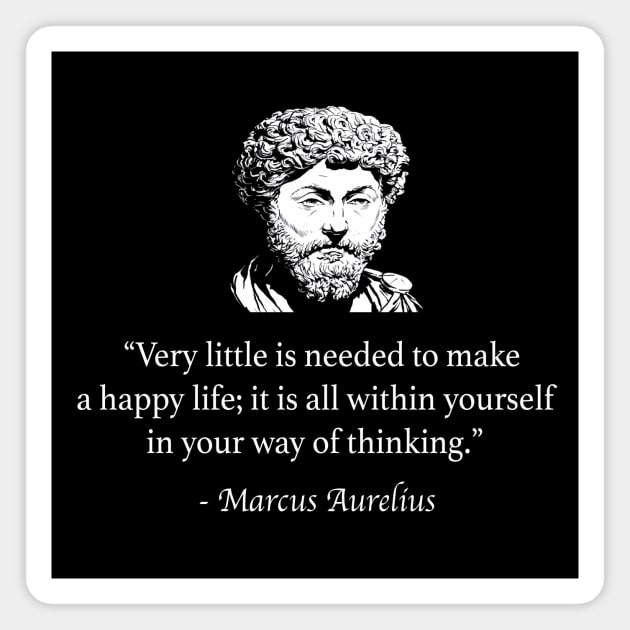 Stoic quote on happiness Magnet by StudiousStoic